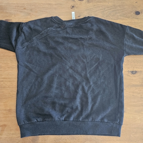 Fabletics Black Mesh Cut Out Sweatshirt Black Size XS - Picture 6 of 8